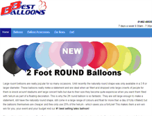 Tablet Screenshot of bestballoons.co.uk